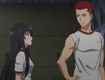 Horikita talks with Sudo