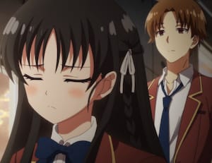 Horikita thanks Ayanokoji for helping her with Ryuen